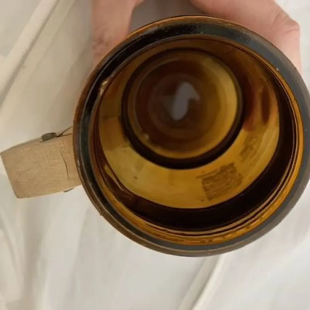 Vintage San Francisco Souvenir Brown Glass Mug Wood Handle